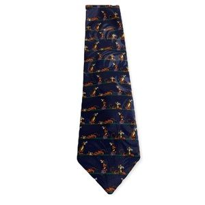 Men’s navy colored Tigger neck tie